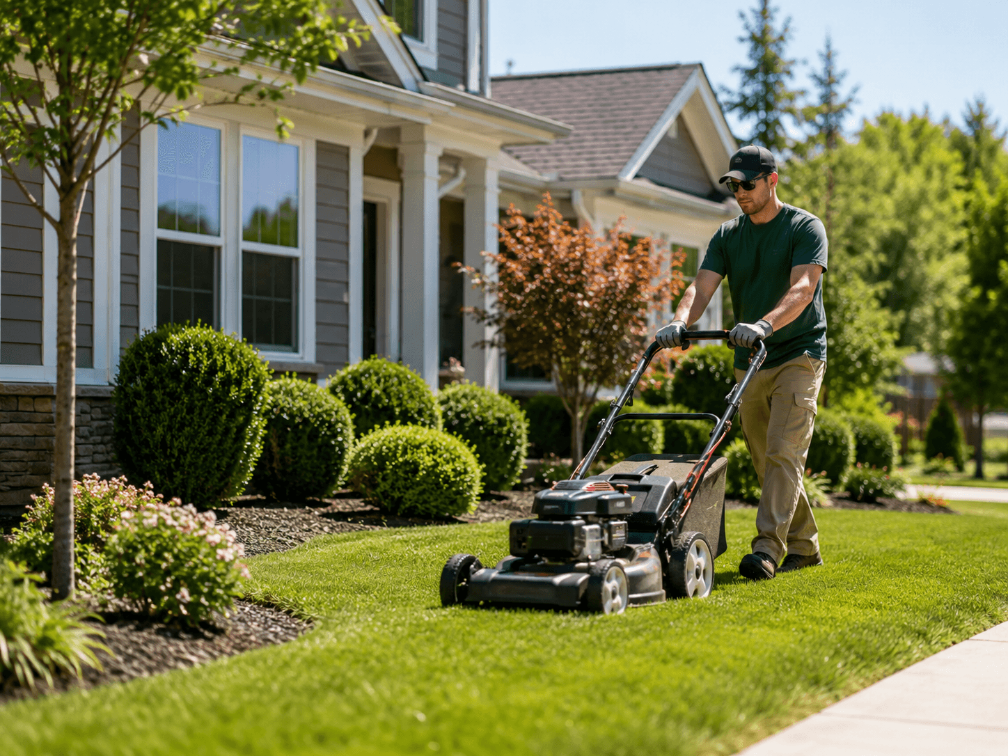 Routine lawn and yard maintenance